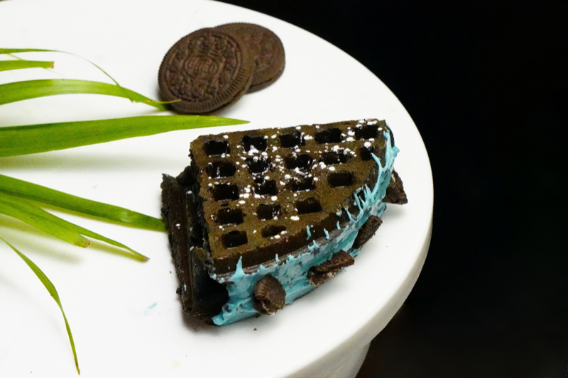 Aqua Oreo Delight Waffle